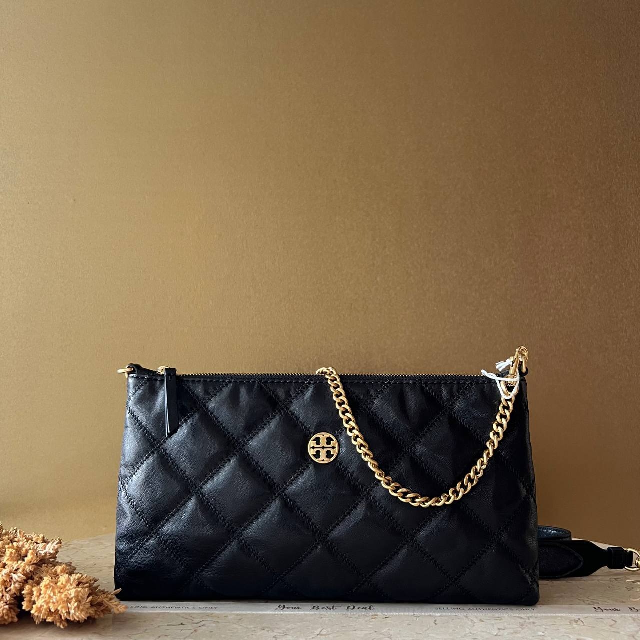 Tory Burch Willa Glazed Zip Shoulder Bag