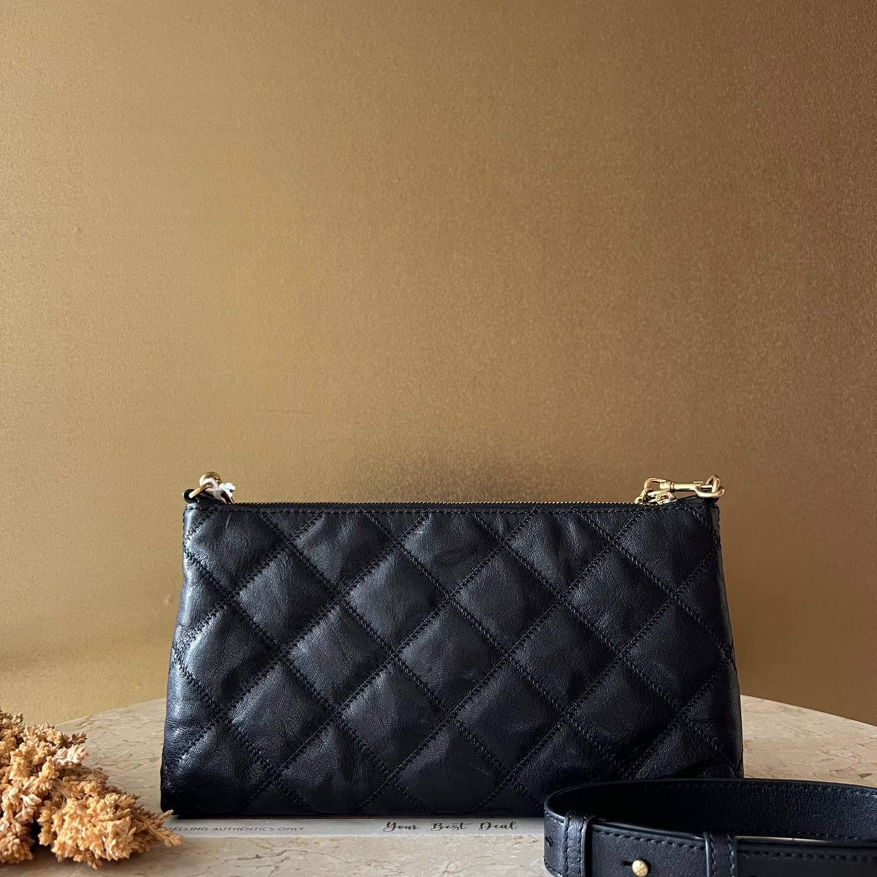 Tory Burch Willa Glazed Zip Shoulder Bag