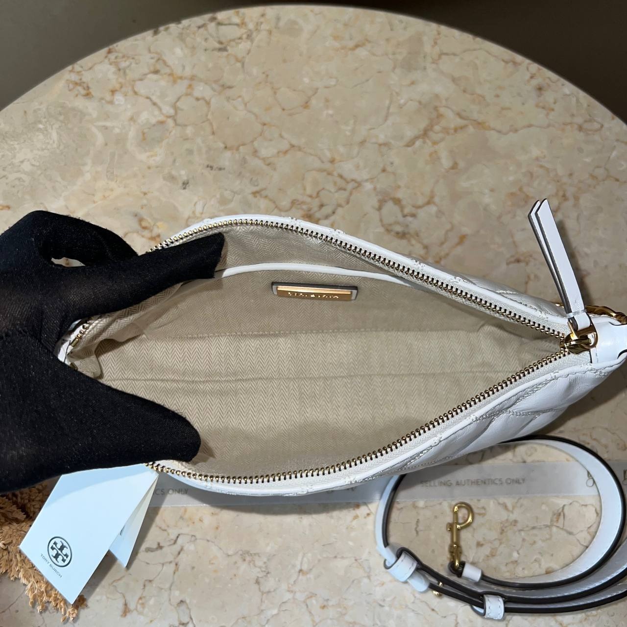 Tory Burch Willa Glazed Zip Shoulder Bag