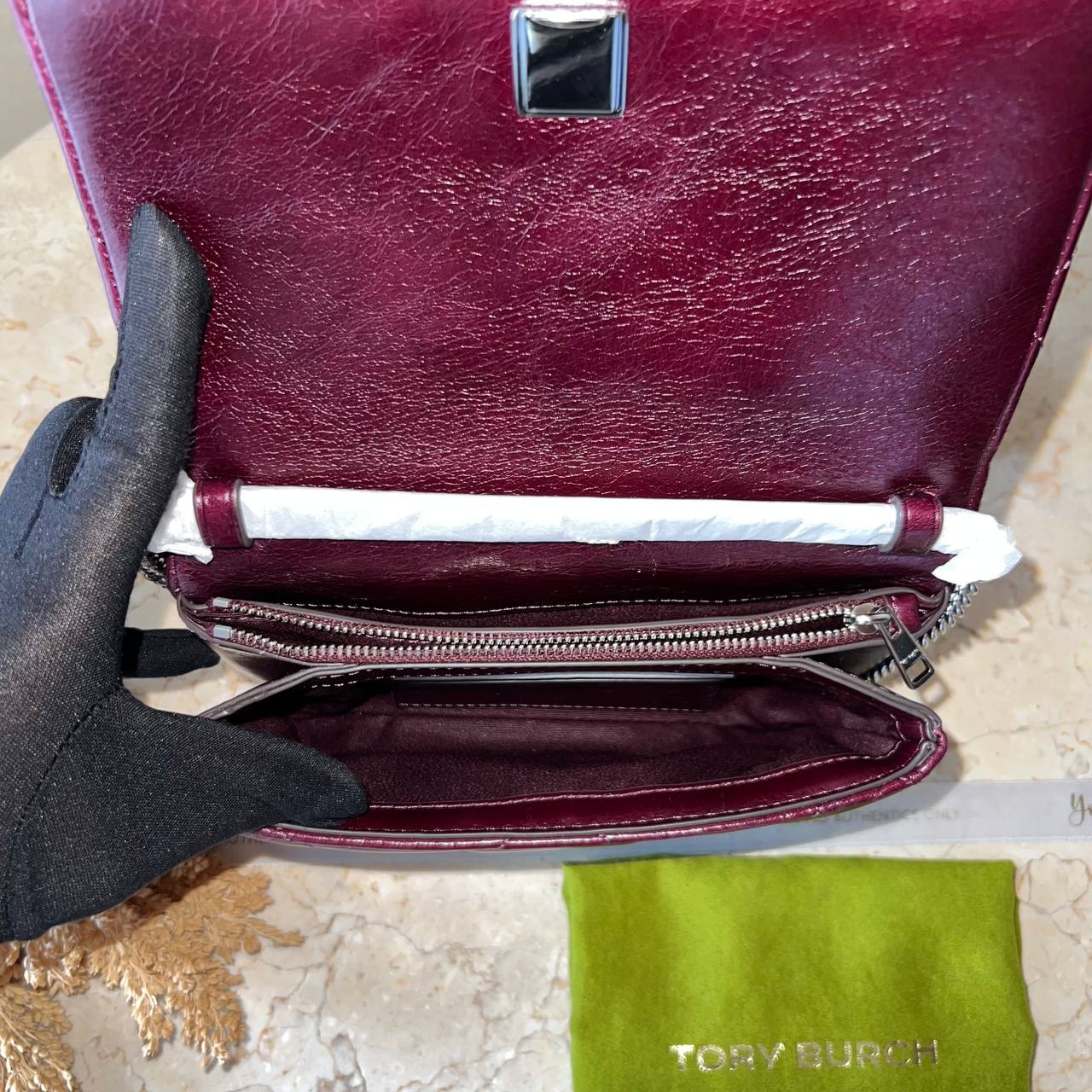 Tory Burch Kira Diamond Quilt Distressed 