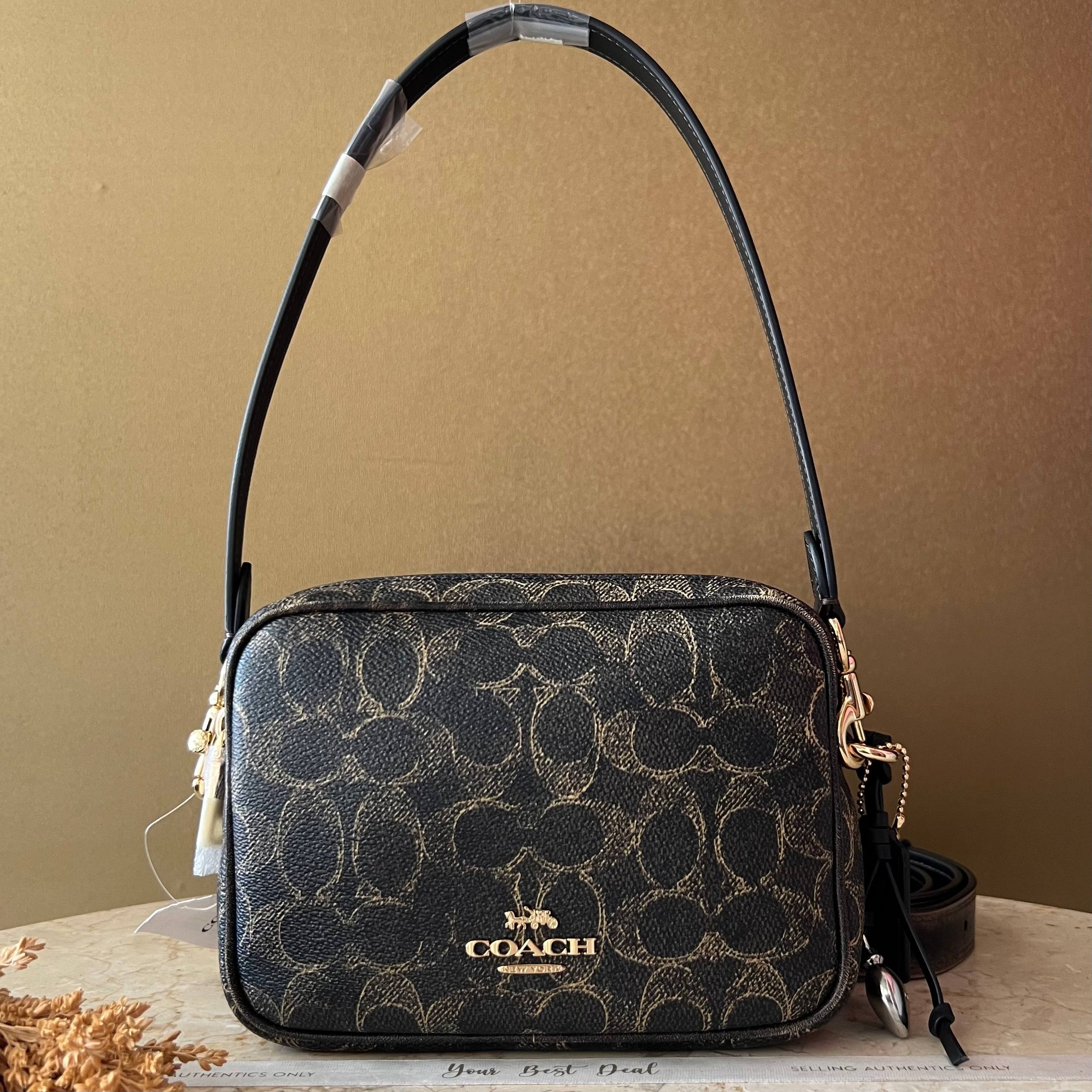 Coach Signature Mini Carey CrossBody With Love Charm