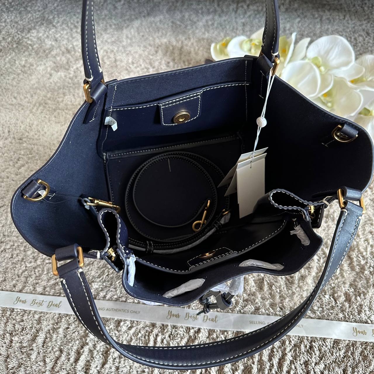 Tory Burch McGraw Monogram Jacquard Draw Satchel