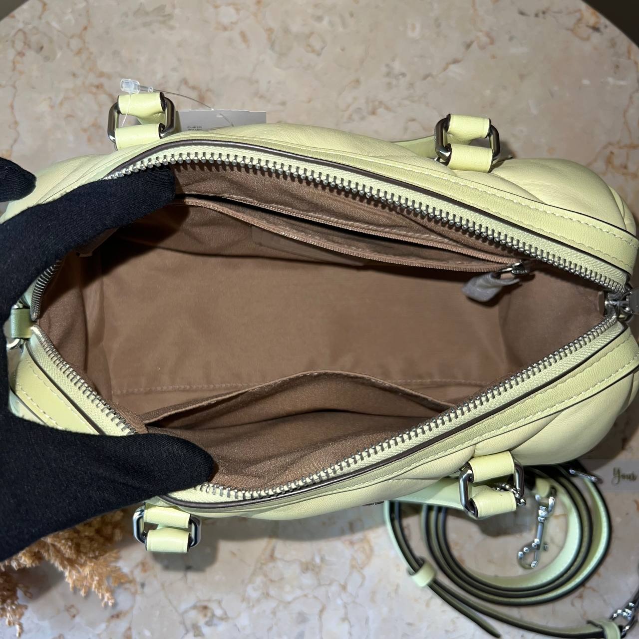 Coach Diamond Quilt Rowan Satchel 
