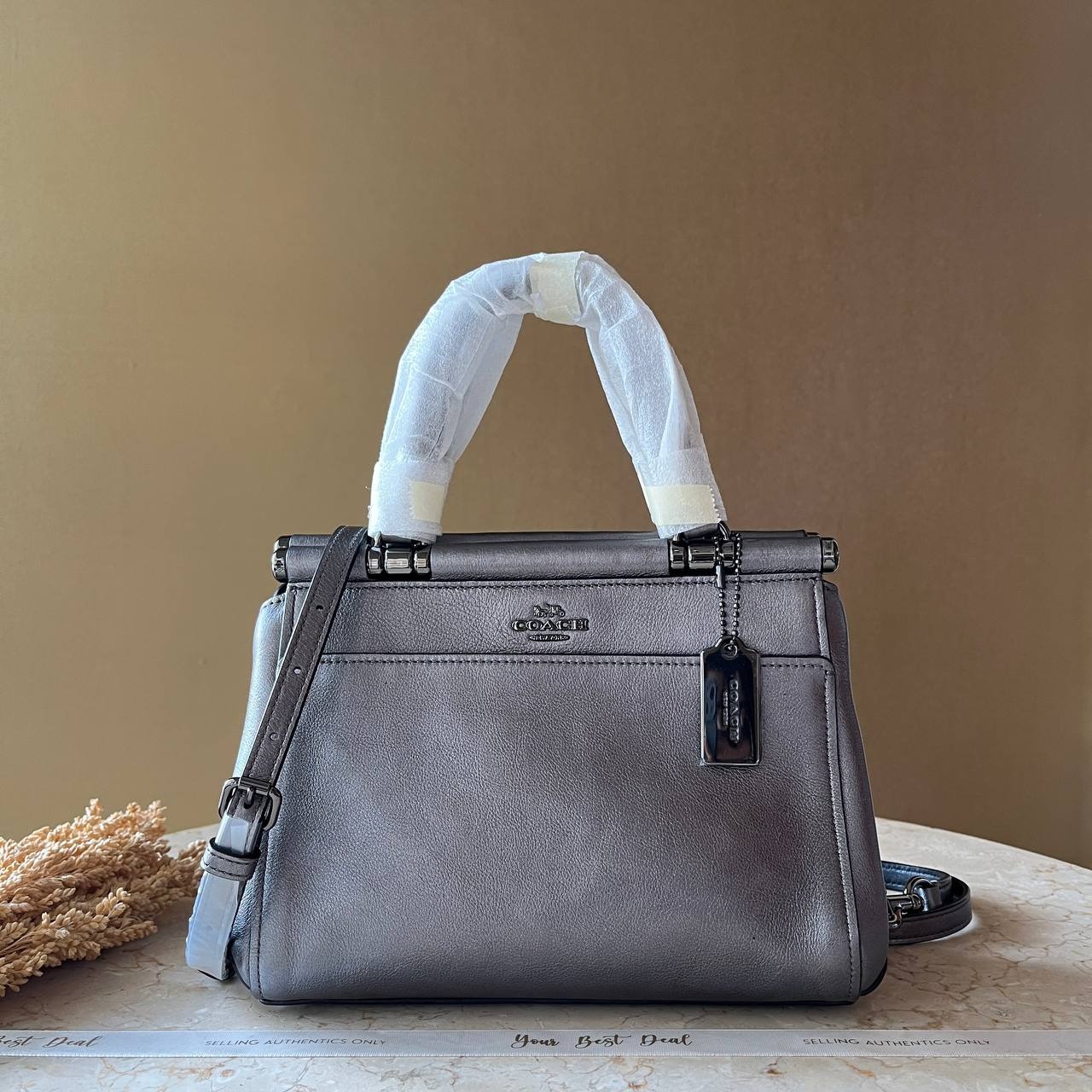 Coach Grace Metallic Graphite