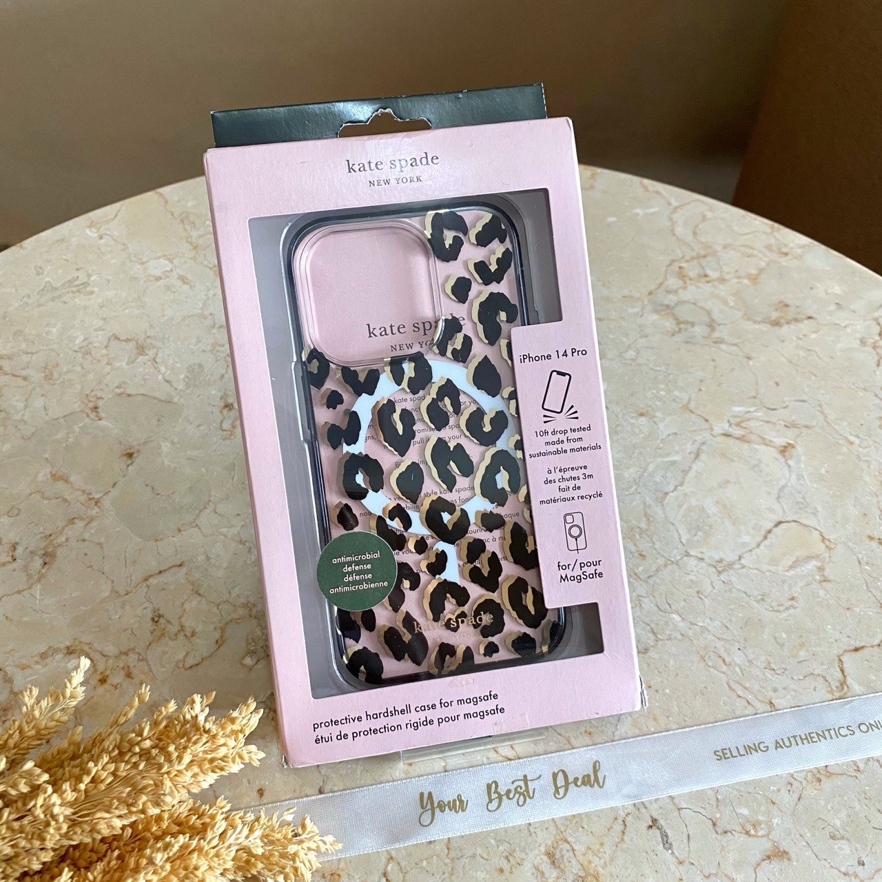 Kate Spade Protective Hardshell Leopard Phone Case Black 