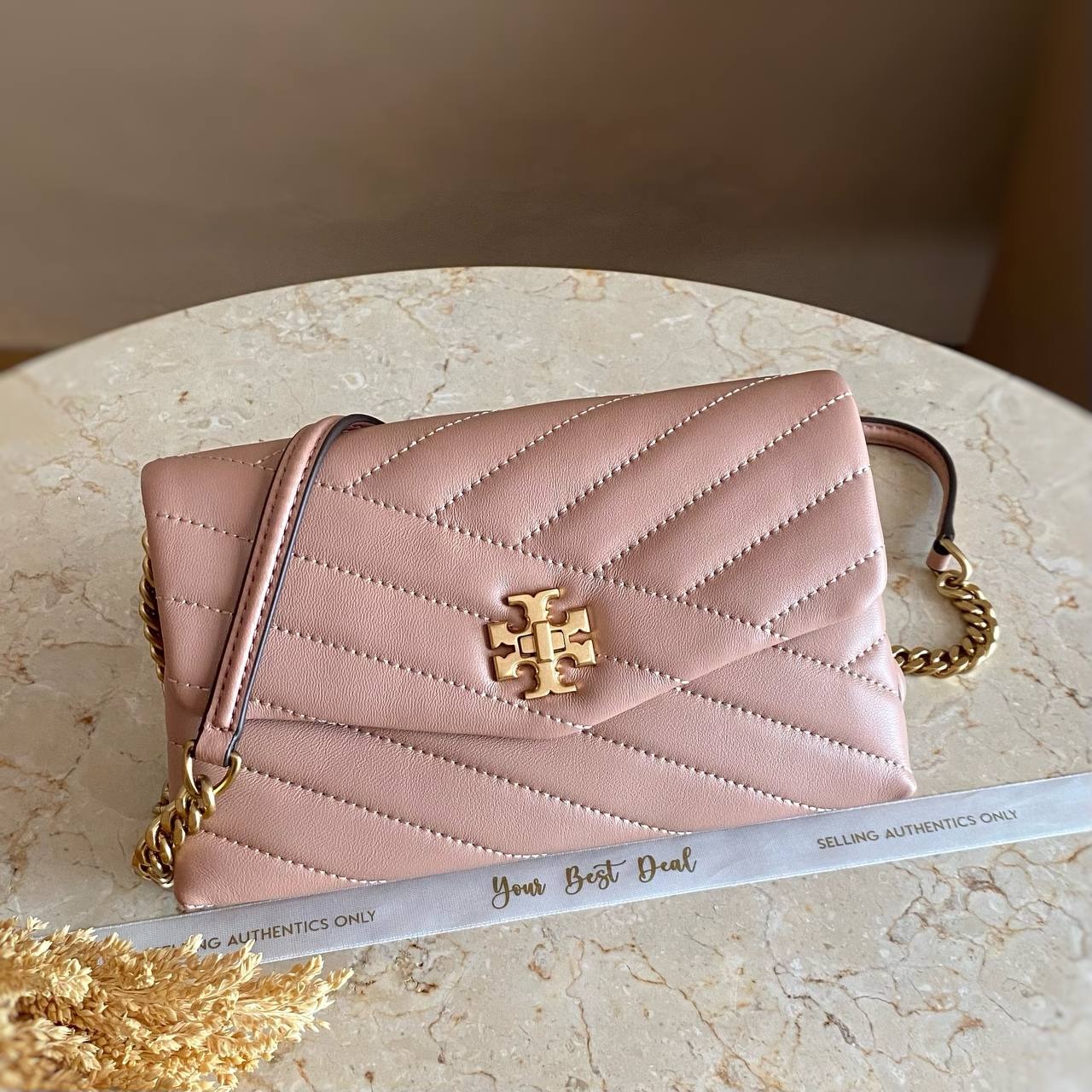 Wallet Crossbody Kira Chevron Chain Wallet Pink Moon Tory Burch Kira  Chevron Chain Wallet Crossbody Bag Tory Burch Kira