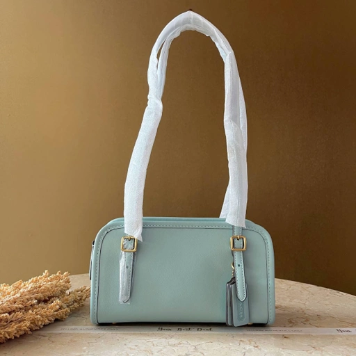 Image of Coach Swing Zip Bag 20 Light Blue