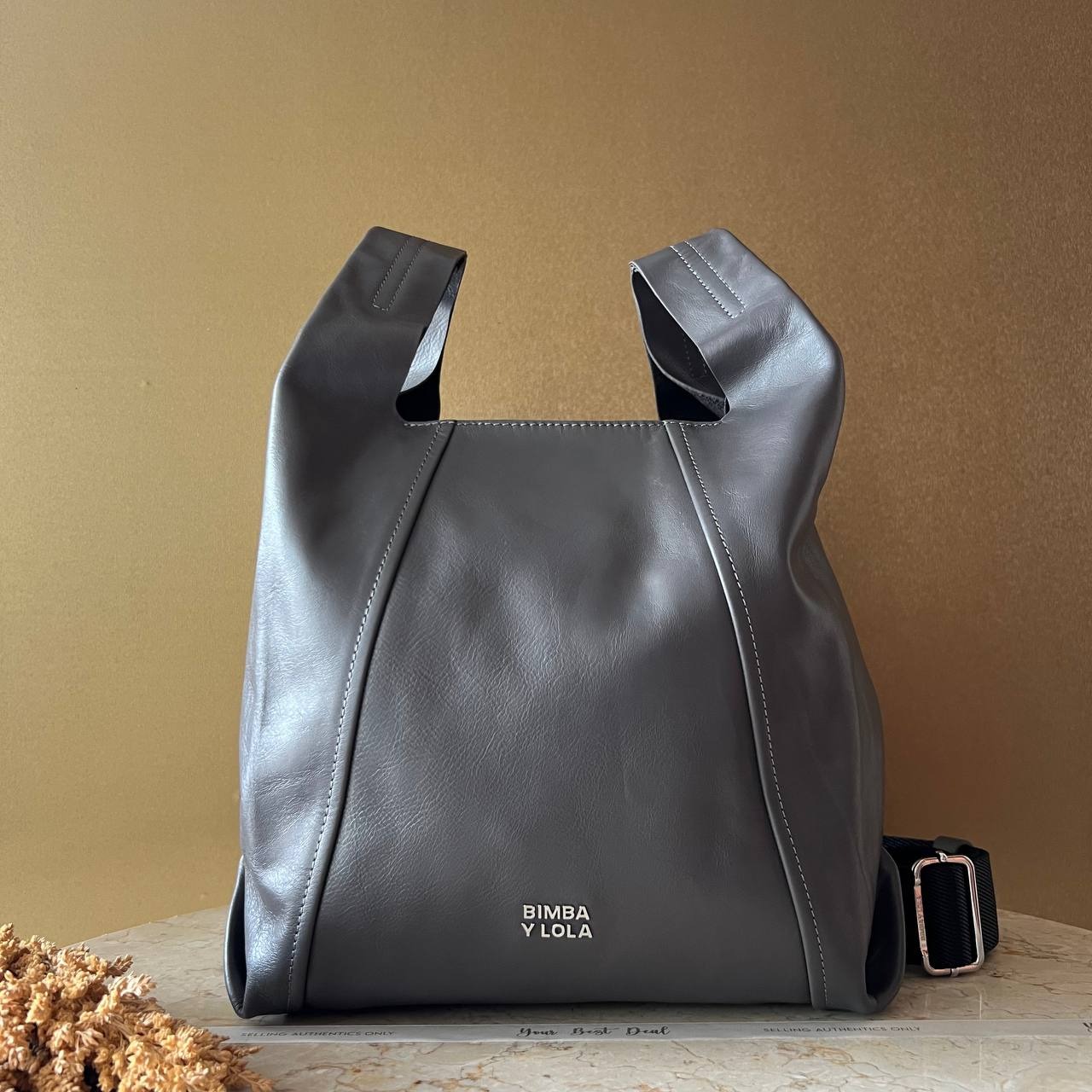 Bimba Y Lola Medium Leather Papper Bag