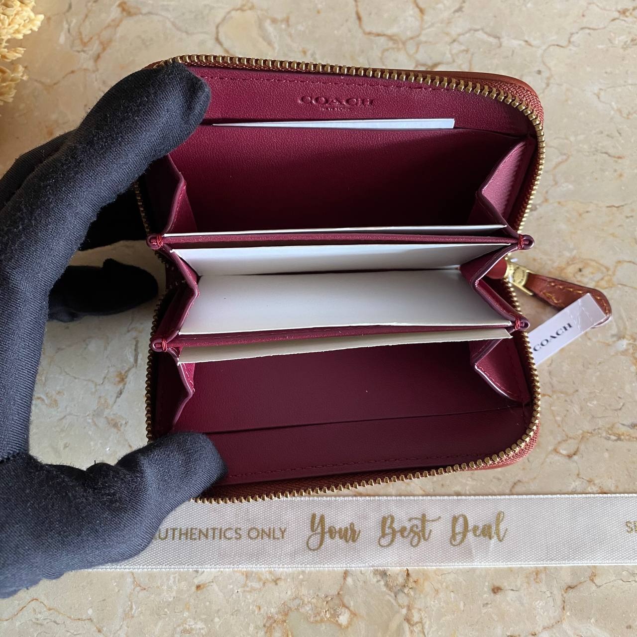 Coach Small Zip Around Card Case