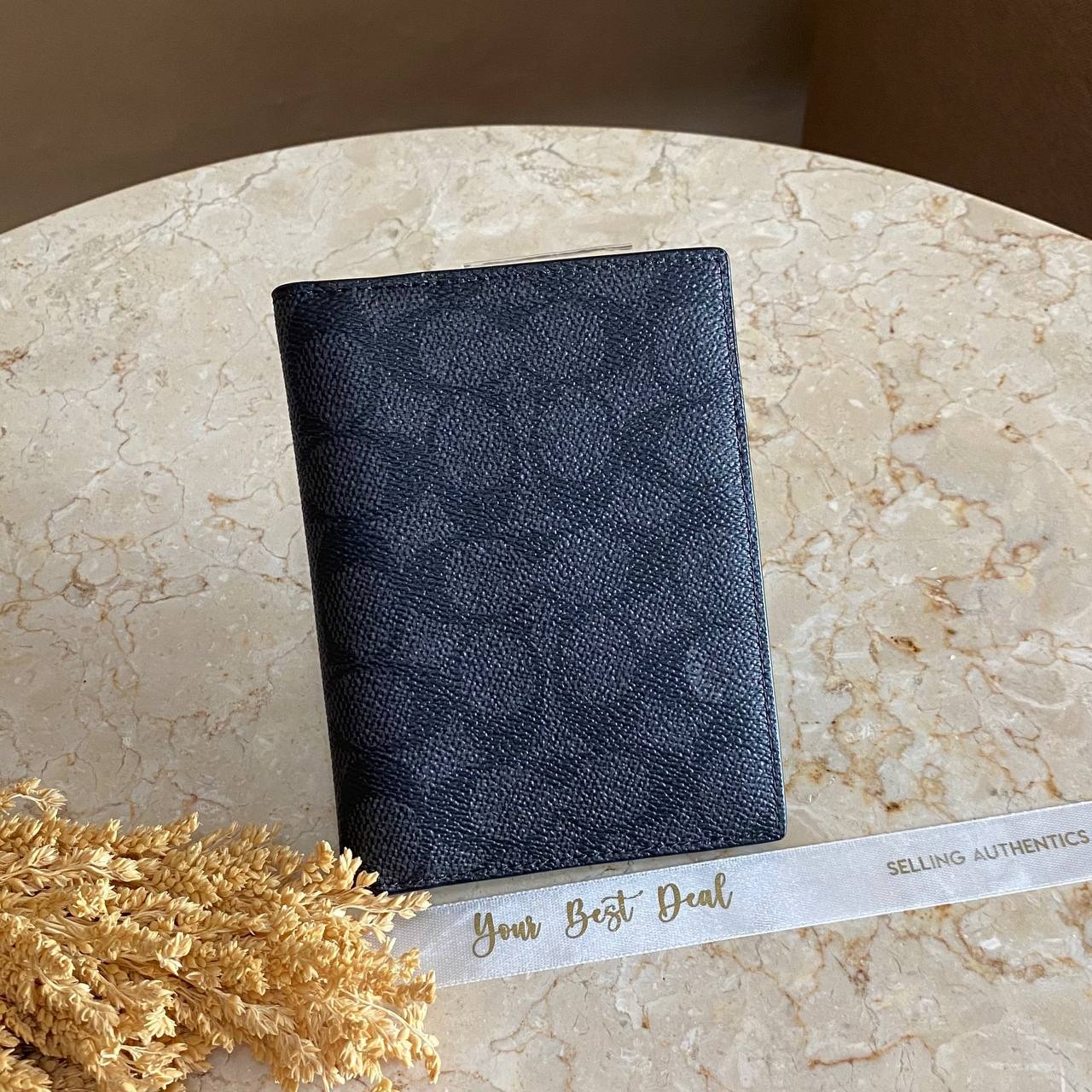 Coach Signature Passport Card Case