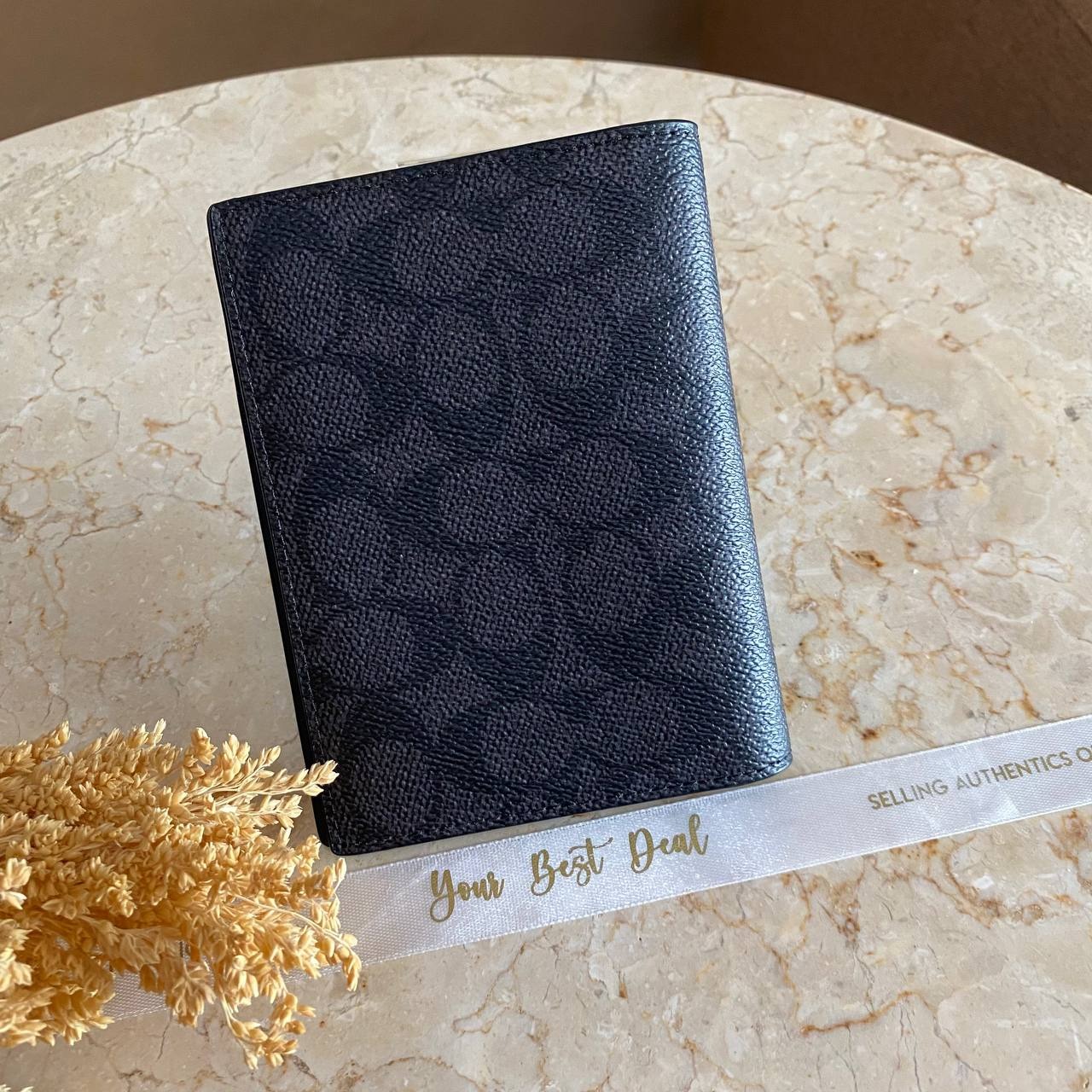 Coach Signature Passport Card Case