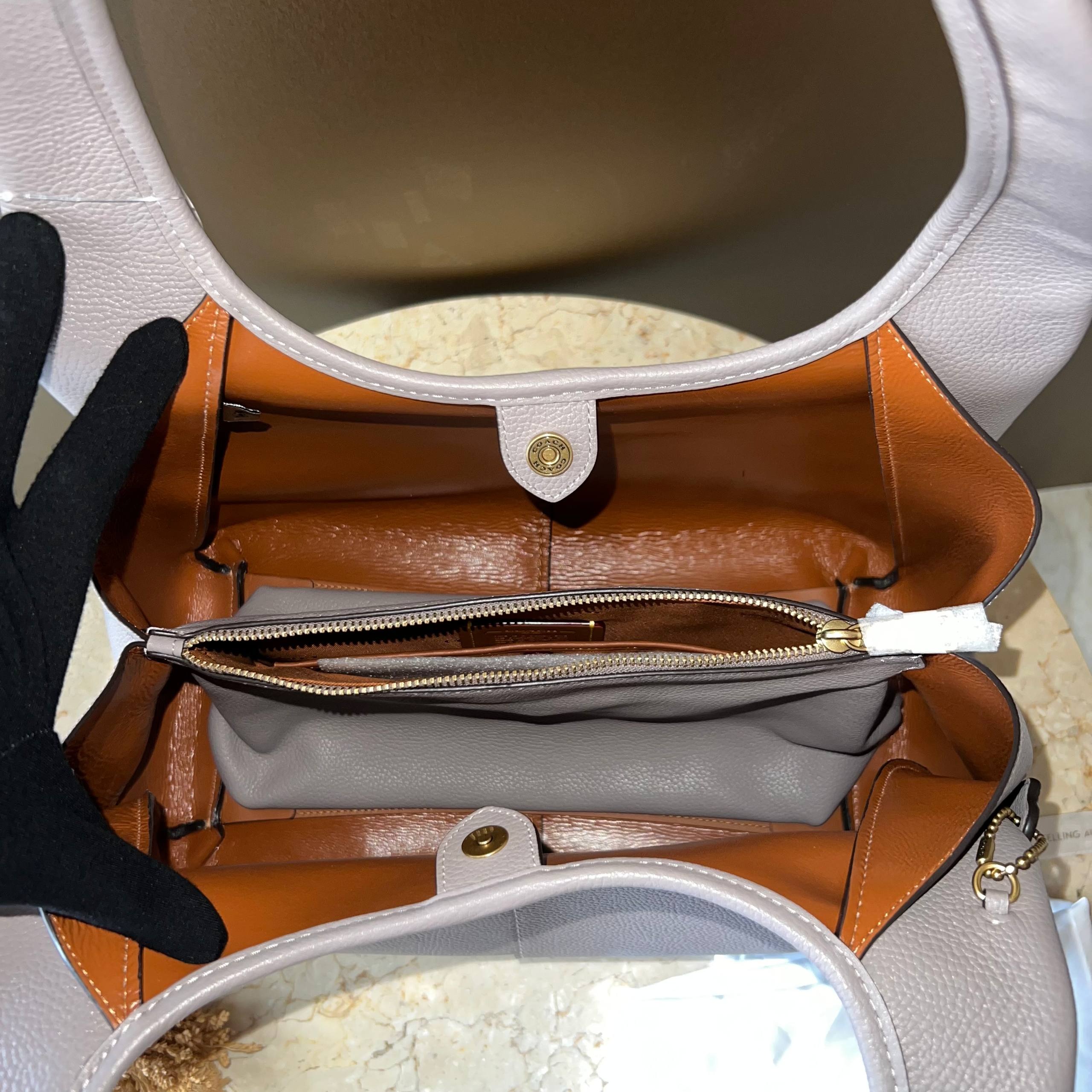 Coach Pebbled Leather Lana Shoulder Bag