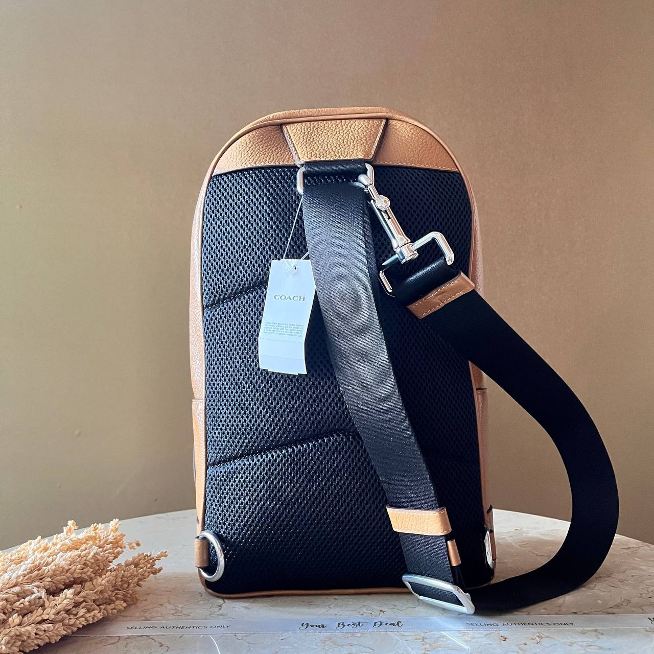 Coach Pack Pebble Leather