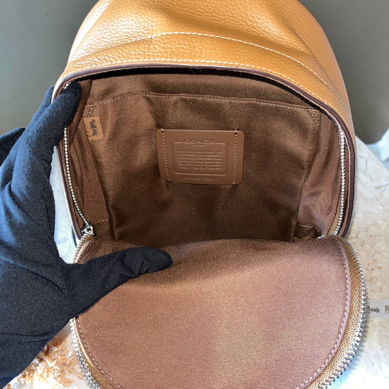 Coach Pack Pebble Leather