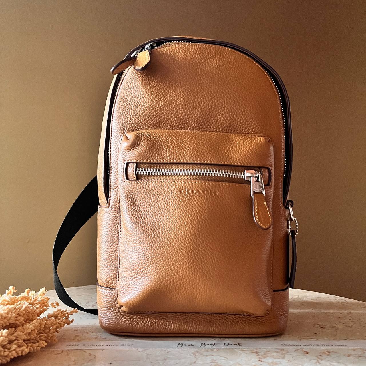 Coach Pack Pebble Leather