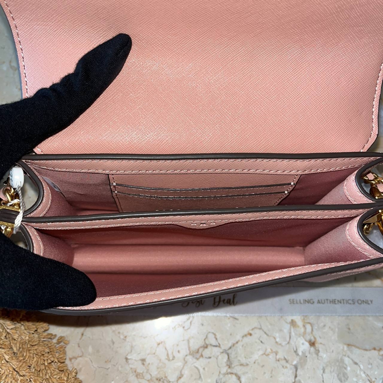 Tory Burch Robinson Mini Shoulder Bag Pink Moon
