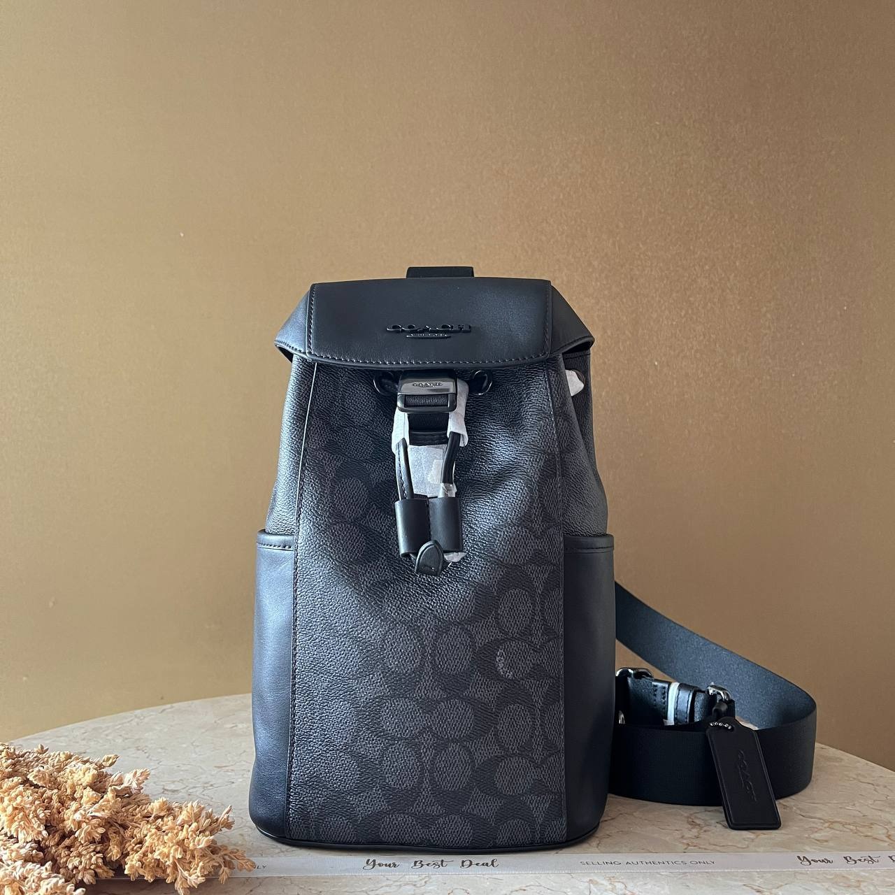 Coach Signature Racer Jacquard Denim