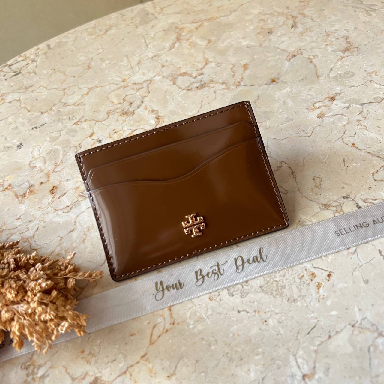 Tory Burch Emerson Smooth Slim Card Case