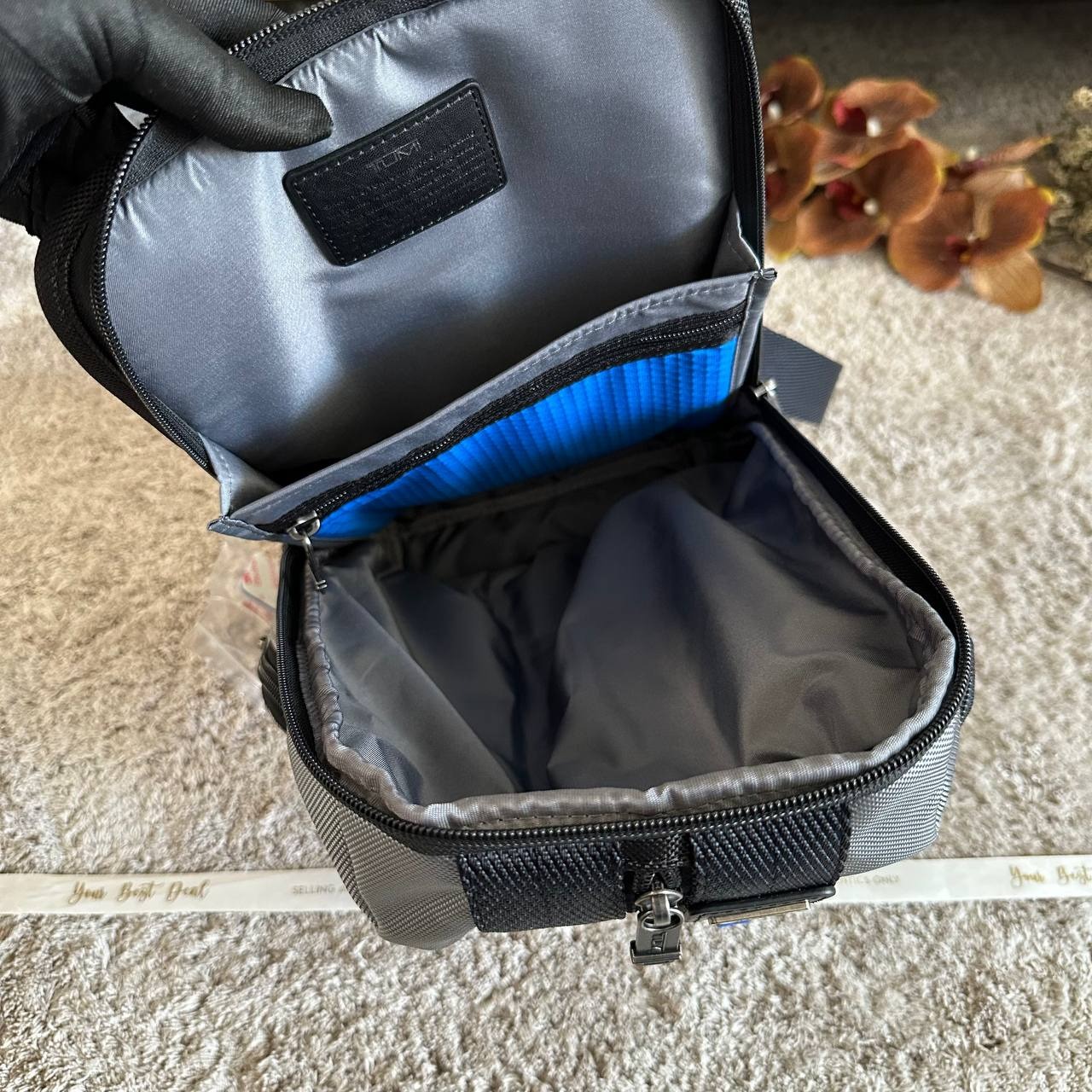 Tumi Higgins Slingpack Grey List Blue 