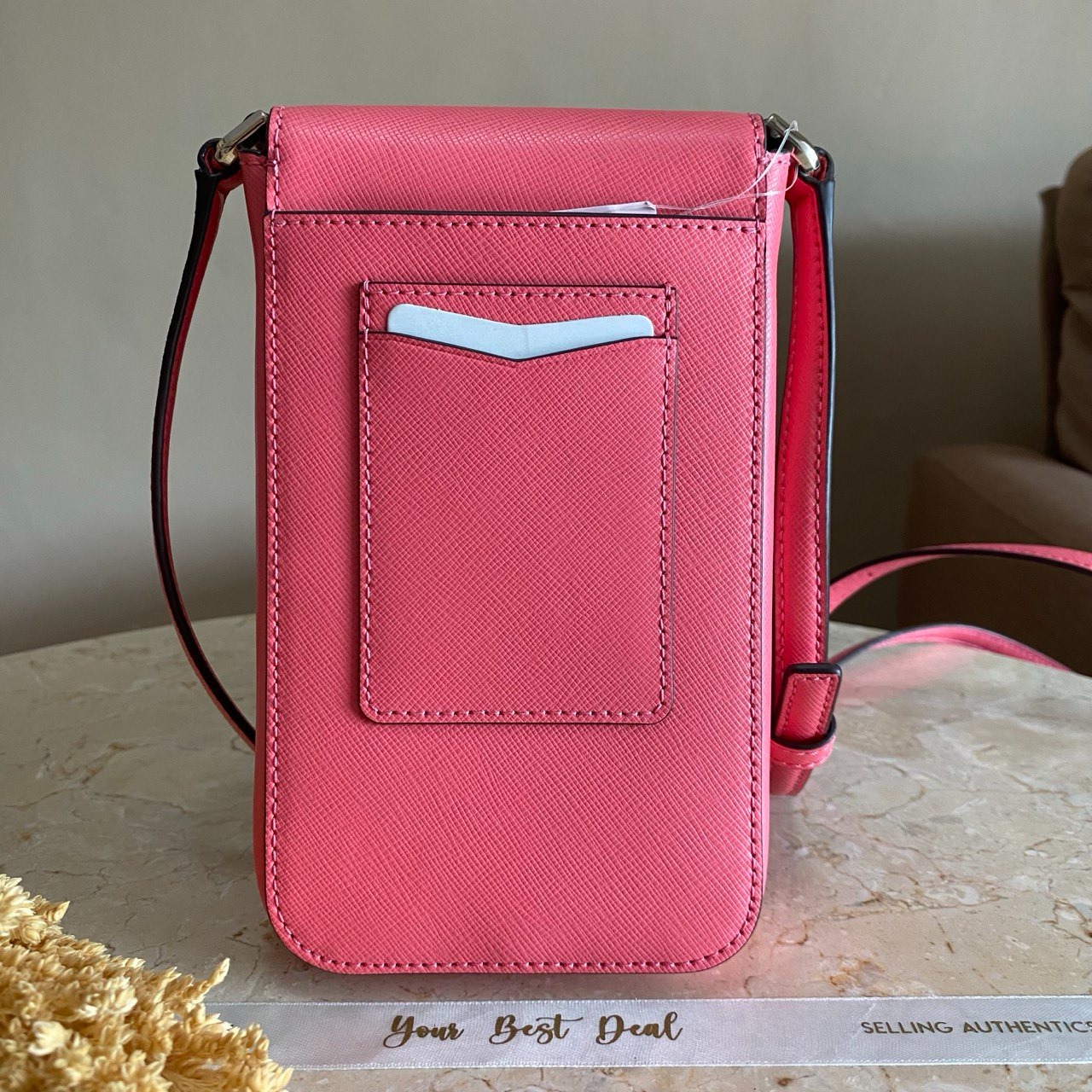 Kate Spade Staci Flap Phone Crossbody Garden Pink 