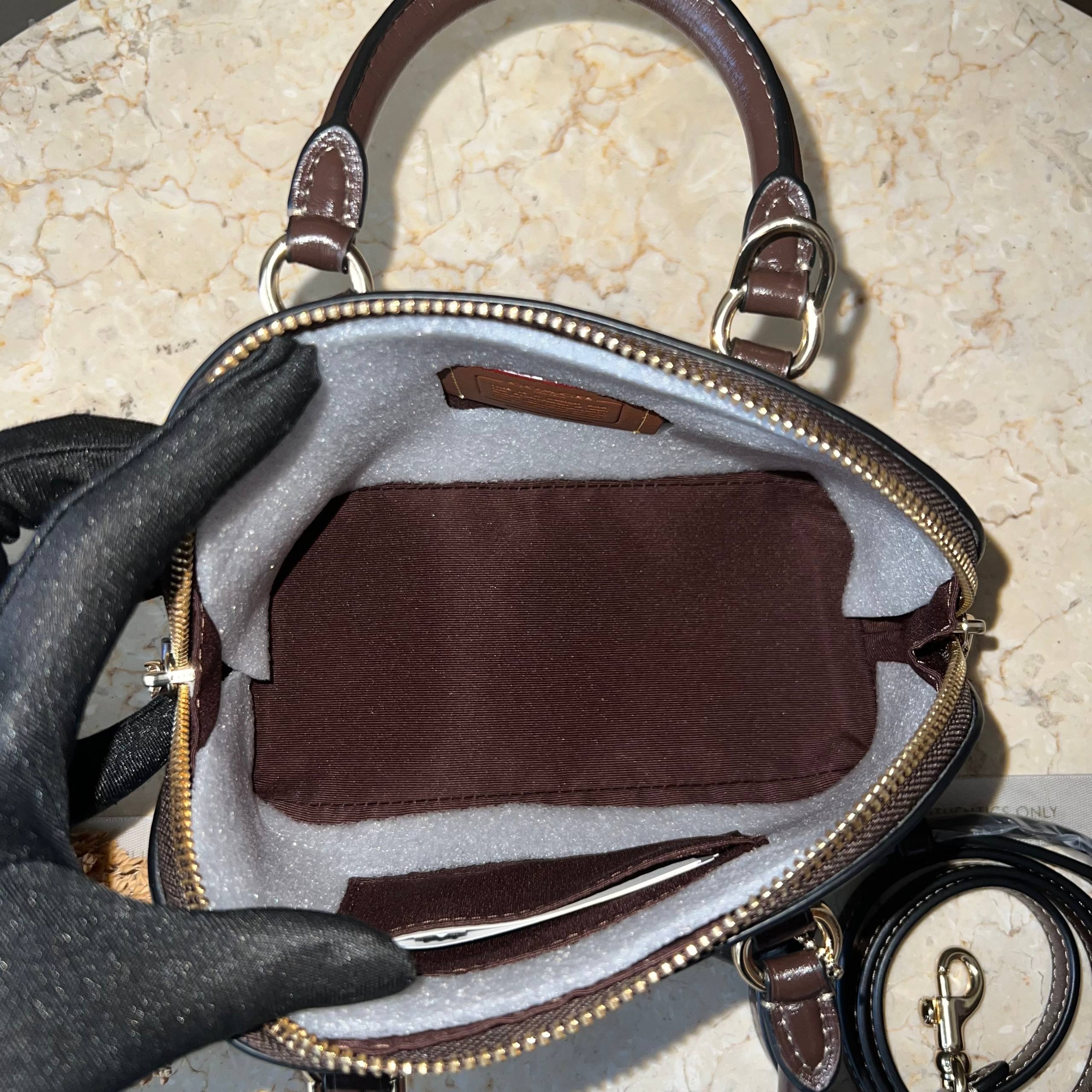 Coach Crinkle Lara Mini Satchel