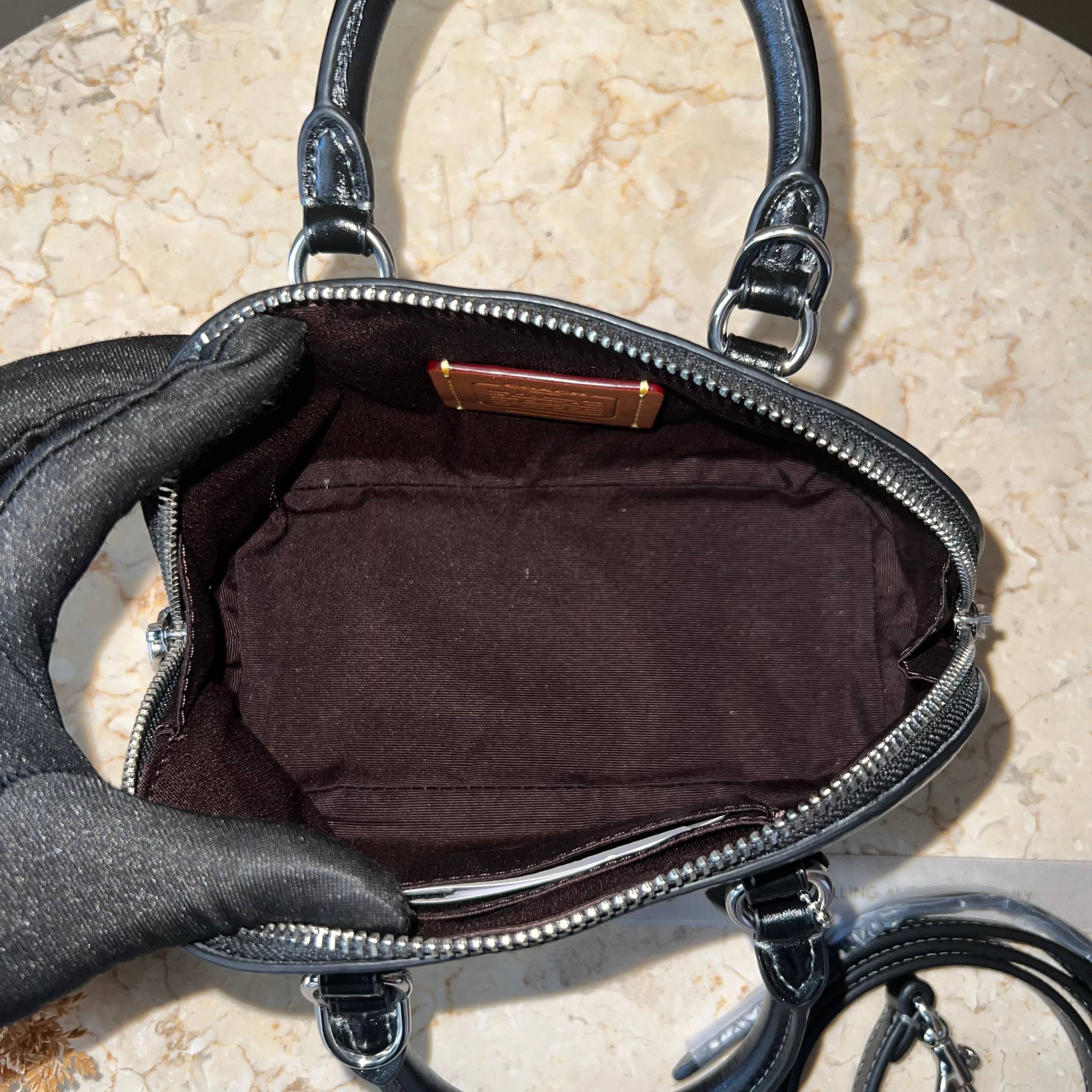 Coach Crinkle Lara Mini Satchel