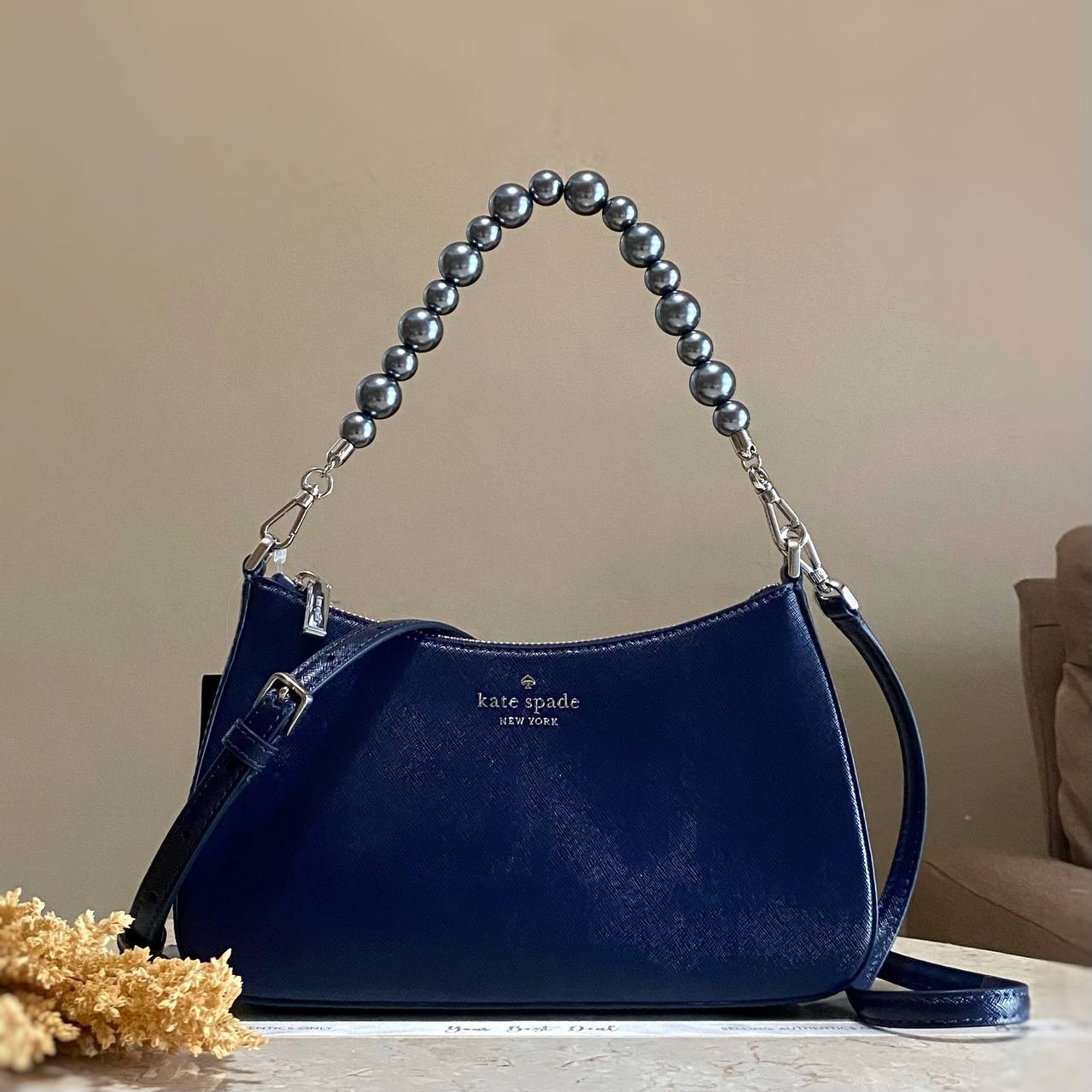 Kate Spade Madison Fux Pearl Medium Convertible Crossbody 