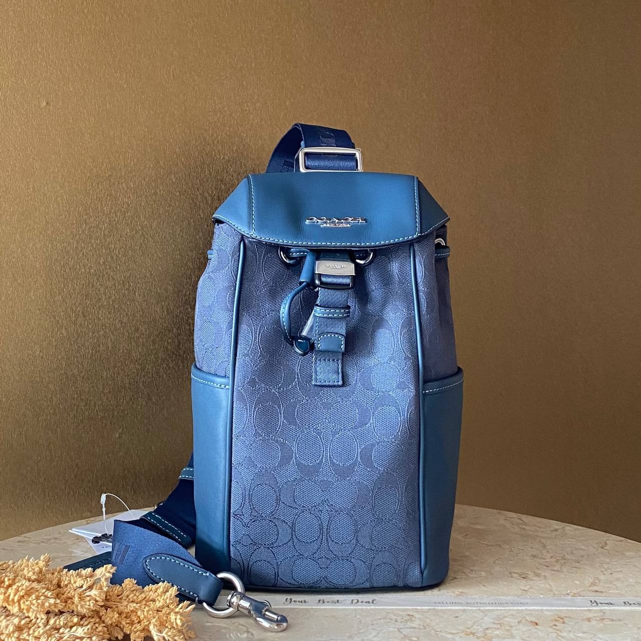 Coach Signature Racer Jacquard Denim