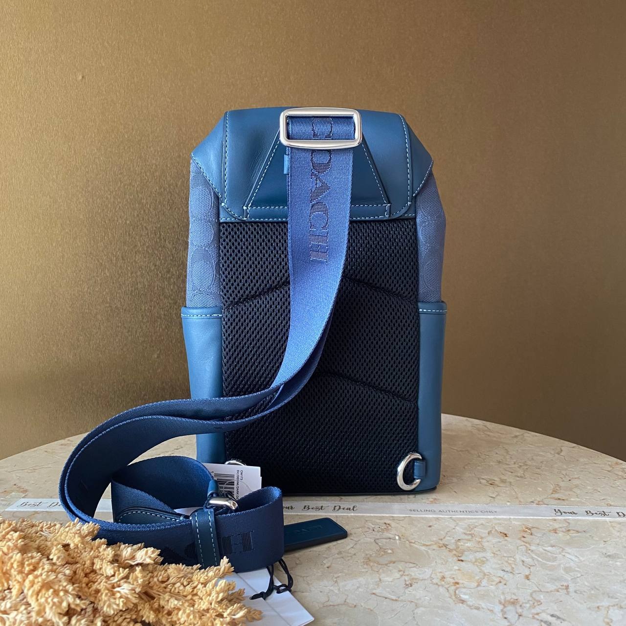 Coach Signature Racer Jacquard Denim