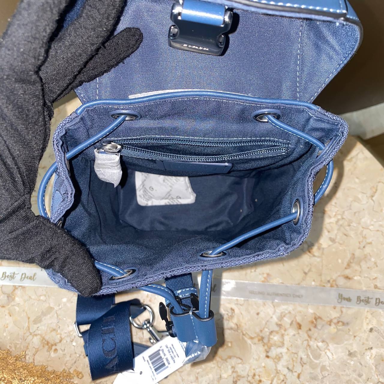 Coach Signature Racer Jacquard Denim