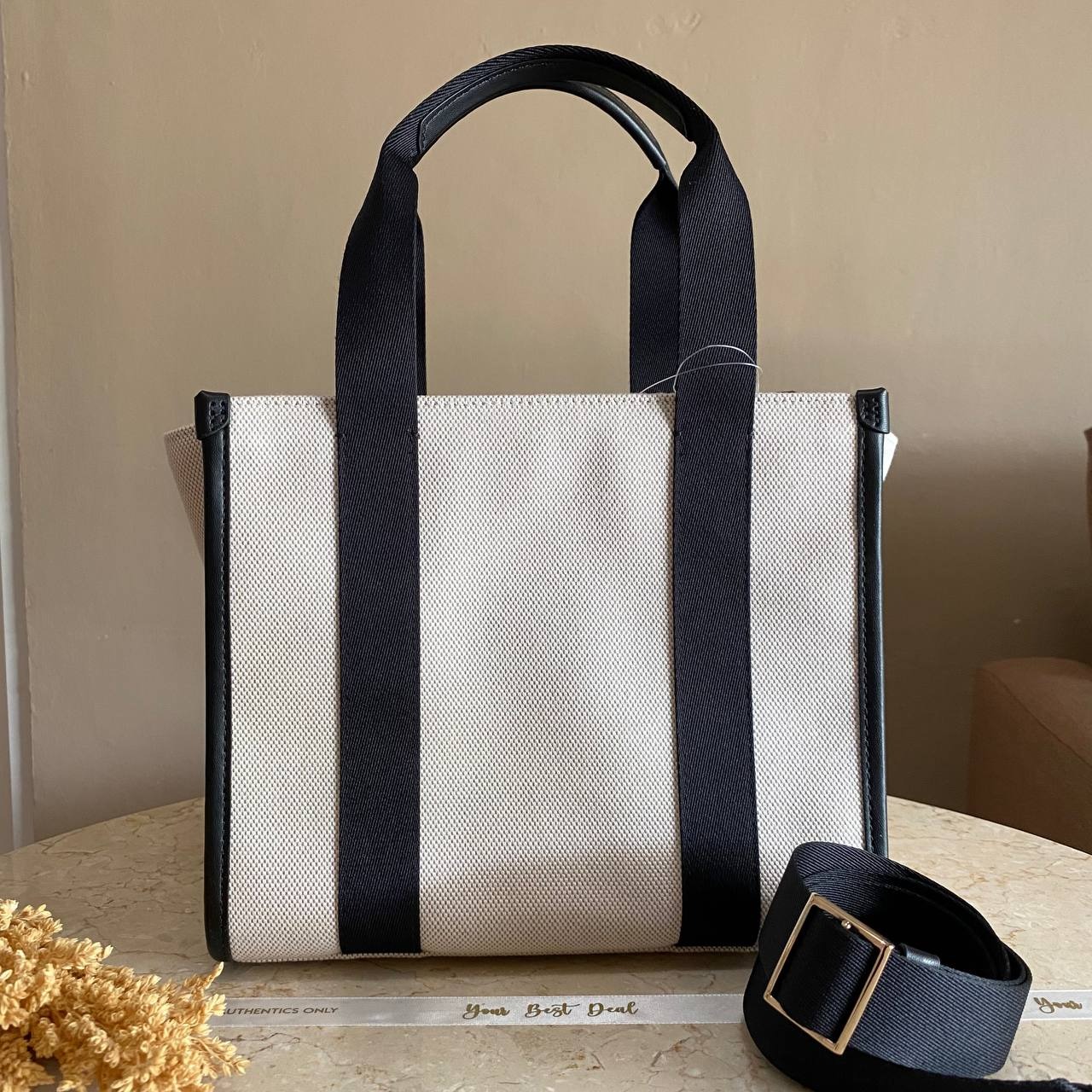 Kate Spade Kip Canvas Small Tote Natural Multi