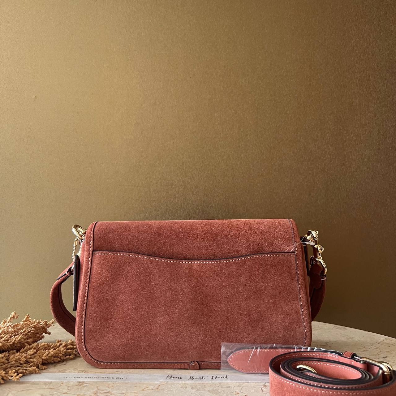 Coach Suede Hadley Shoulder Bag