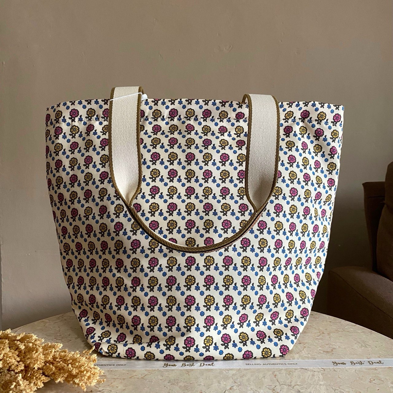 Tory Burch Gracie Tote Floral Daisy Printed