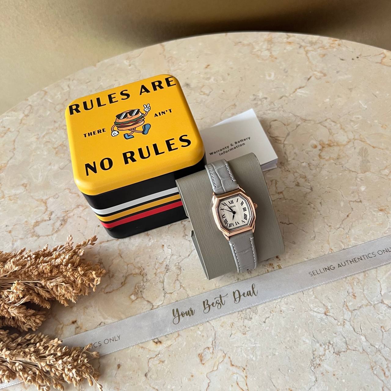 Fossil ES5435 Harlow Three Hand Croco Leather Watch