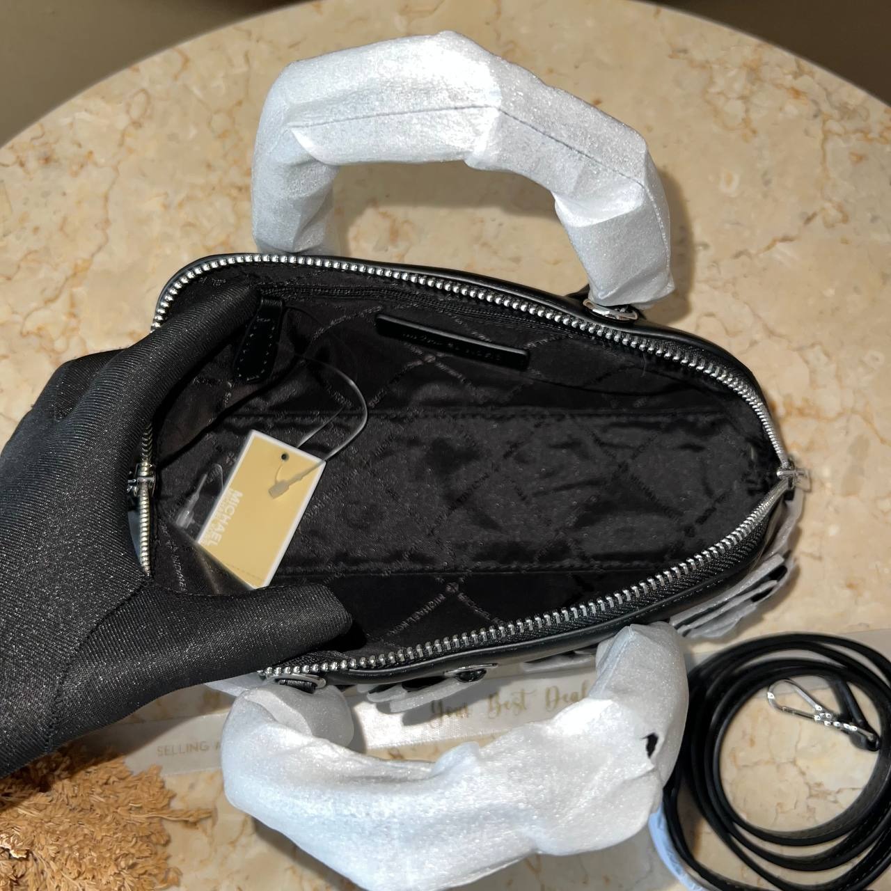 Michael Kors Petra Small Top Zip Crossbody