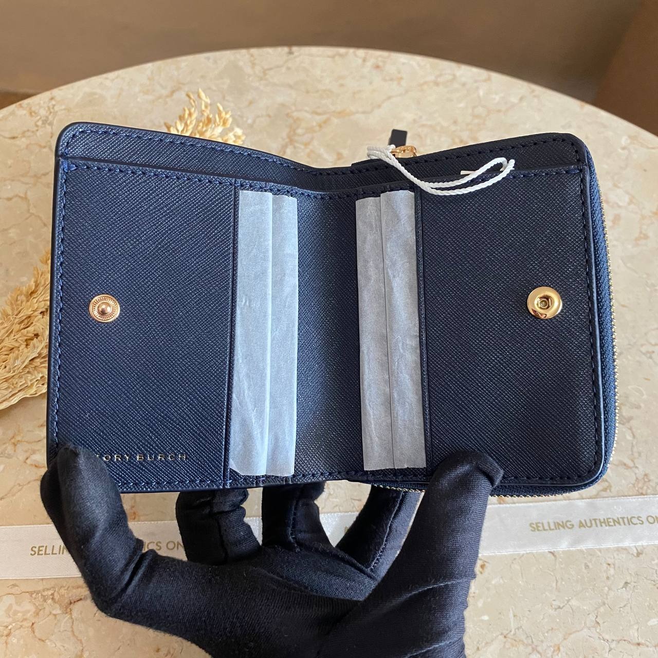 Tory Burch Emerson Mini Wallet Tory Navy