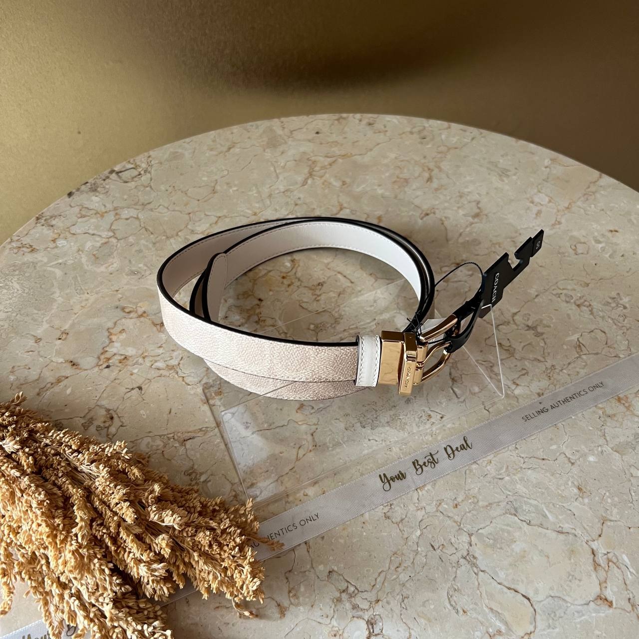 Coach Signature Reversible Belt