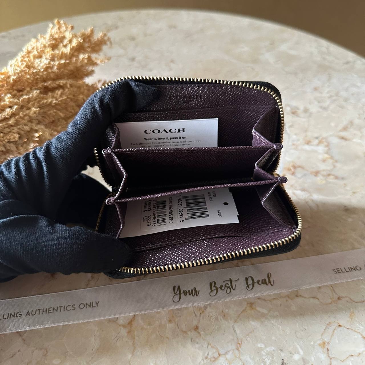 Coach Small Zip Around Card Case