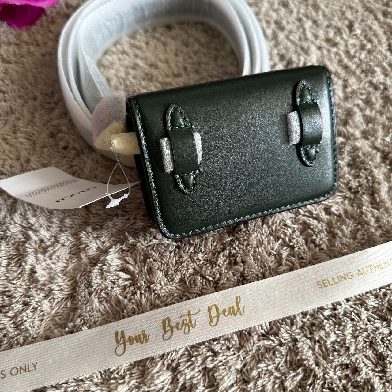 Coach Bandit Card Case Belt Bag Amazon Green 