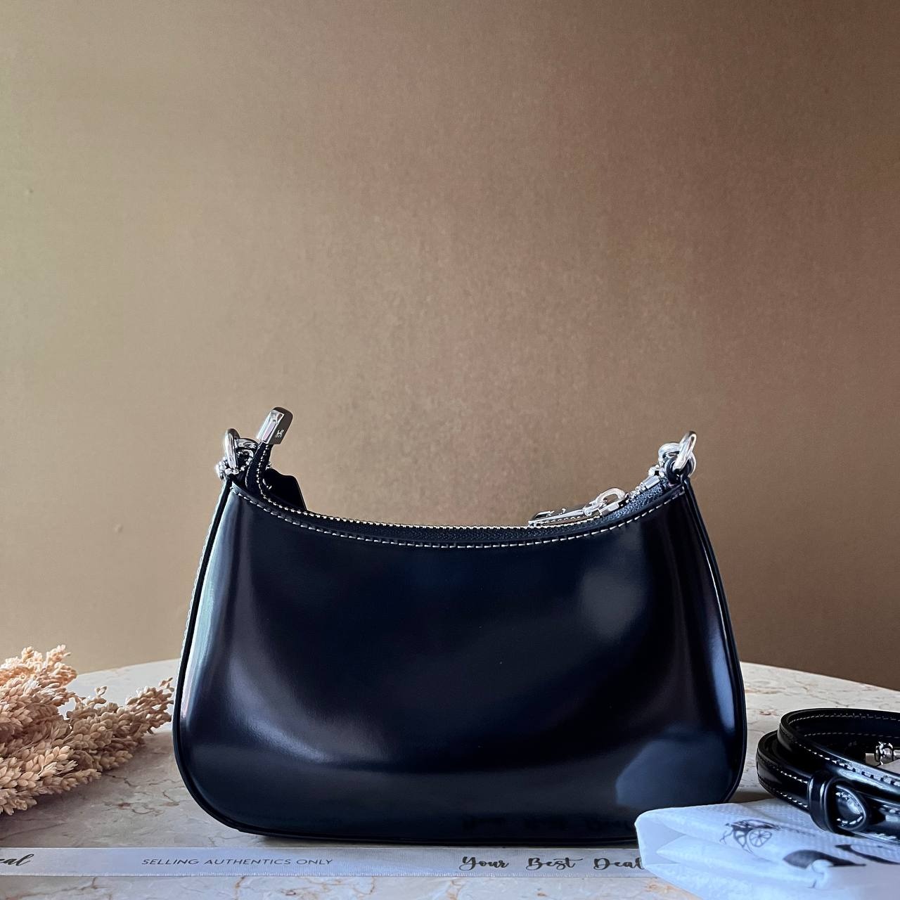 Coach Spazzolato Leather Teri Mini Crossbody Bag