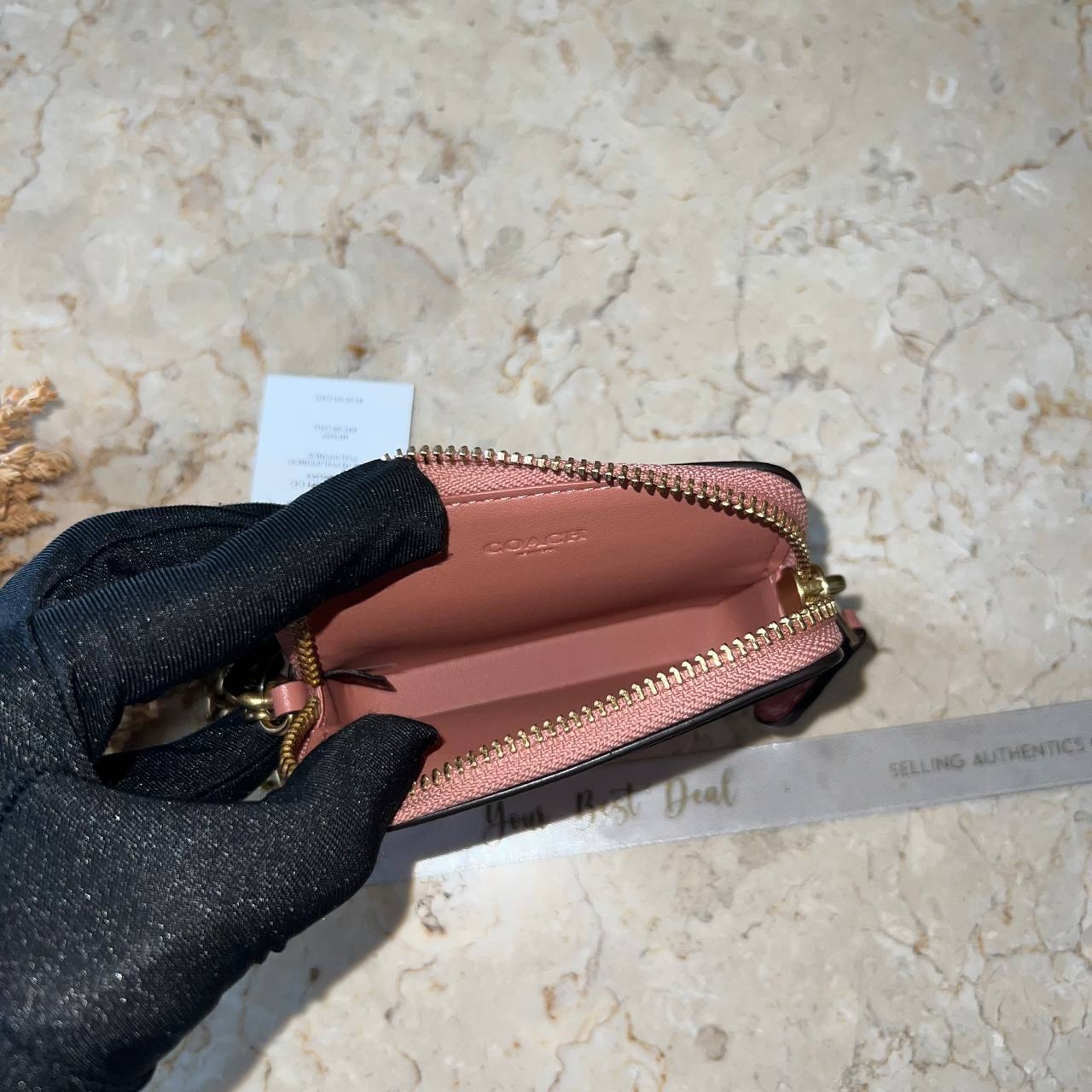 Coach Signature Essential Chain Card Case