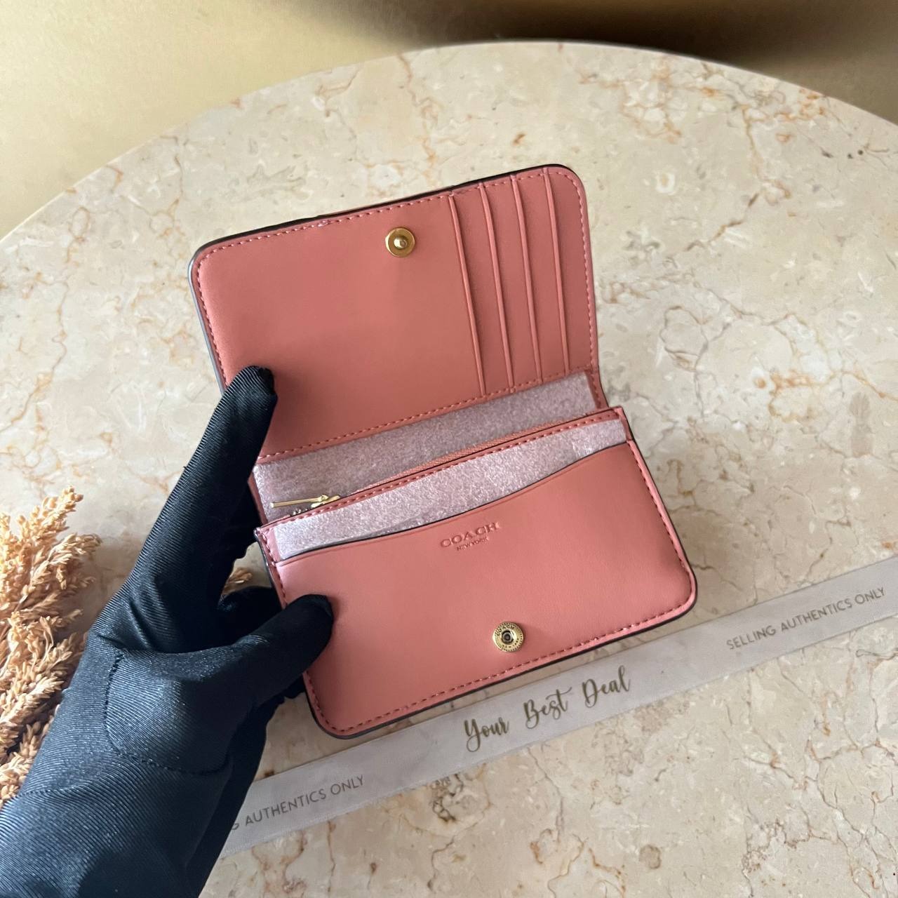 Coach Signature Essential Slim Card Case