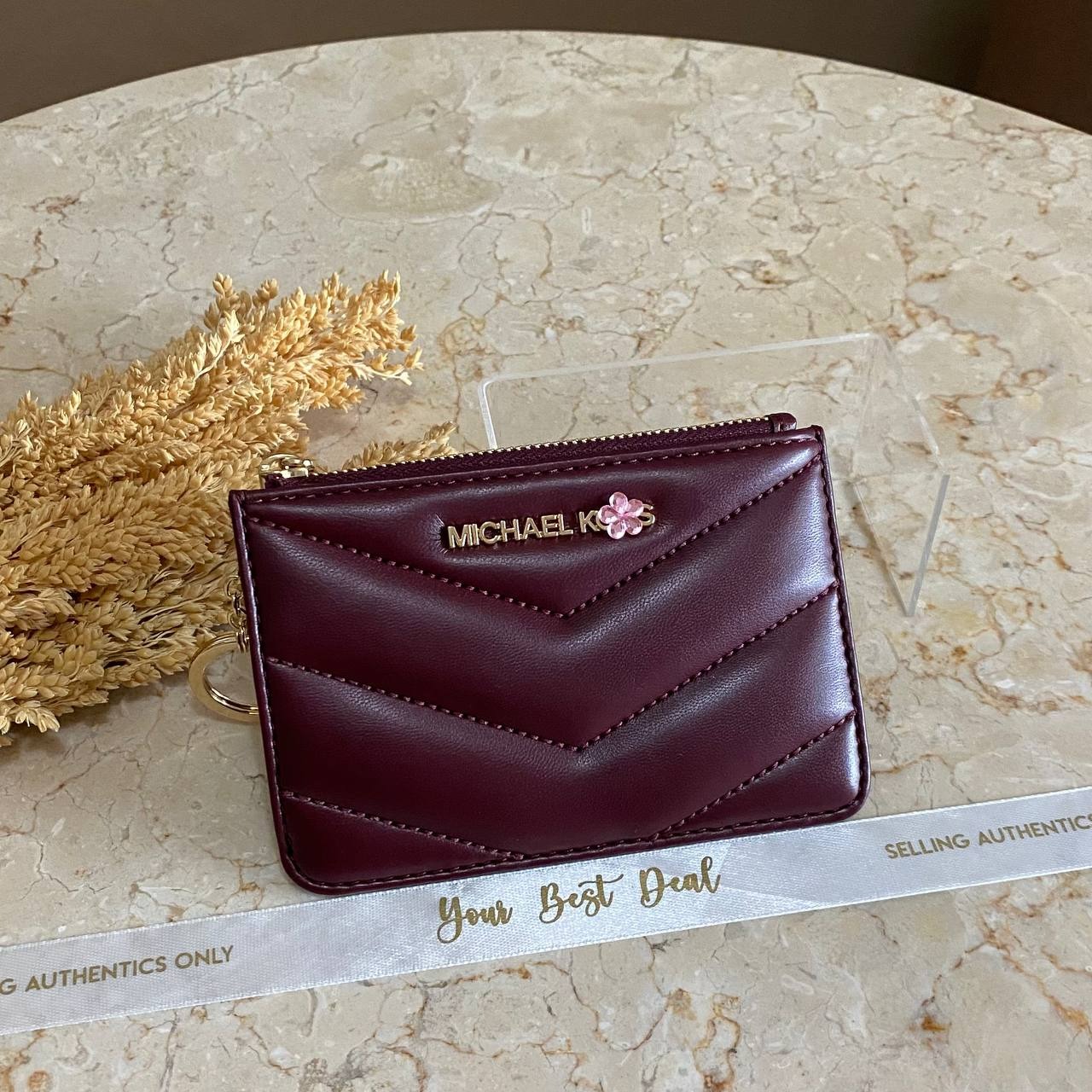Michael Kors Jet Set Travel Small Top Zip Coin Pouch with ID