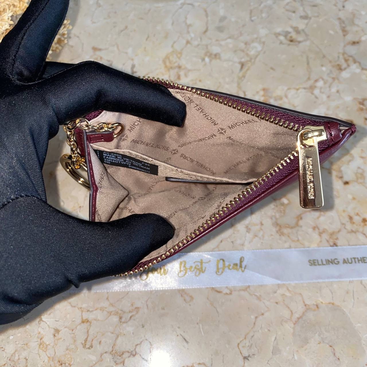 Michael Kors Jet Set Travel Small Top Zip Coin Pouch with ID