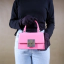 Tory Burch Bon Bon Mini Top Handle Watermelon Pink
