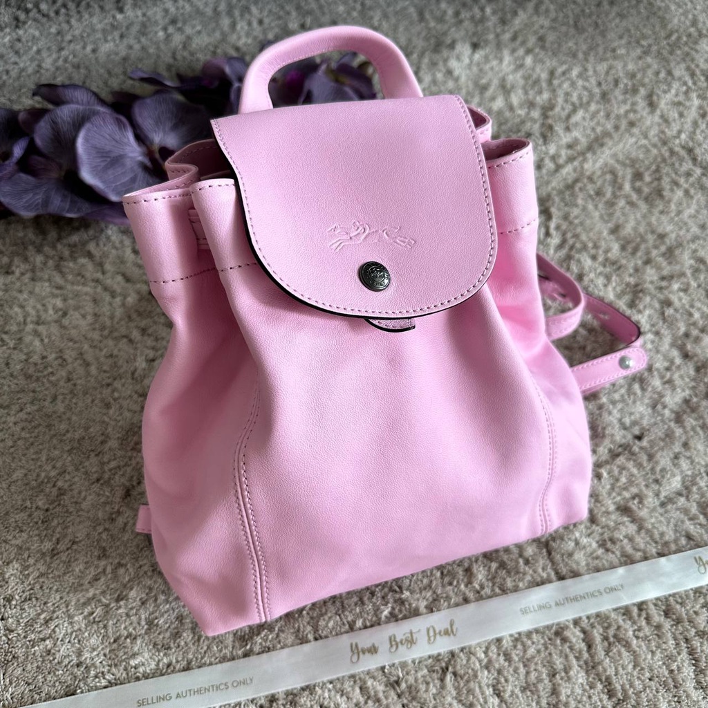 LC XS Backpack Le Pliage Cuir Pink