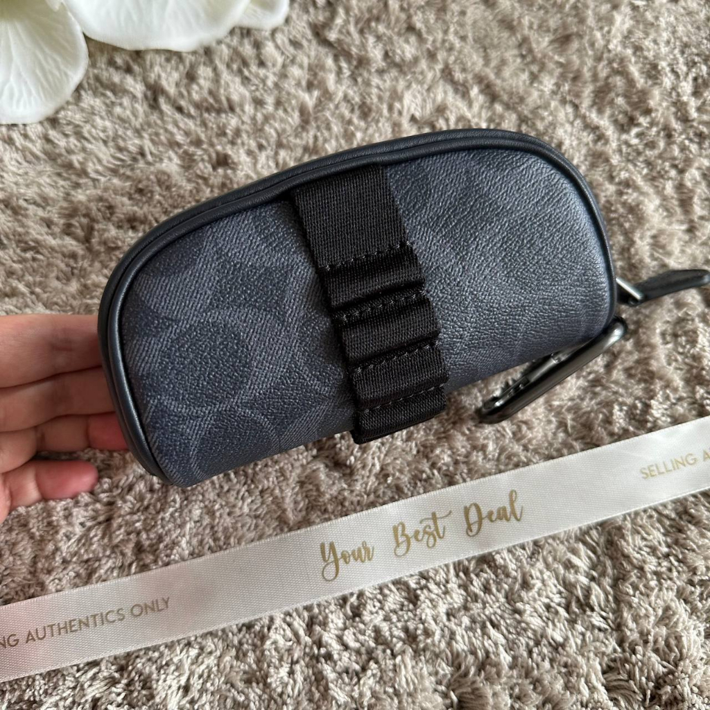 Coach Golf Kit Signature Pouch Denim
