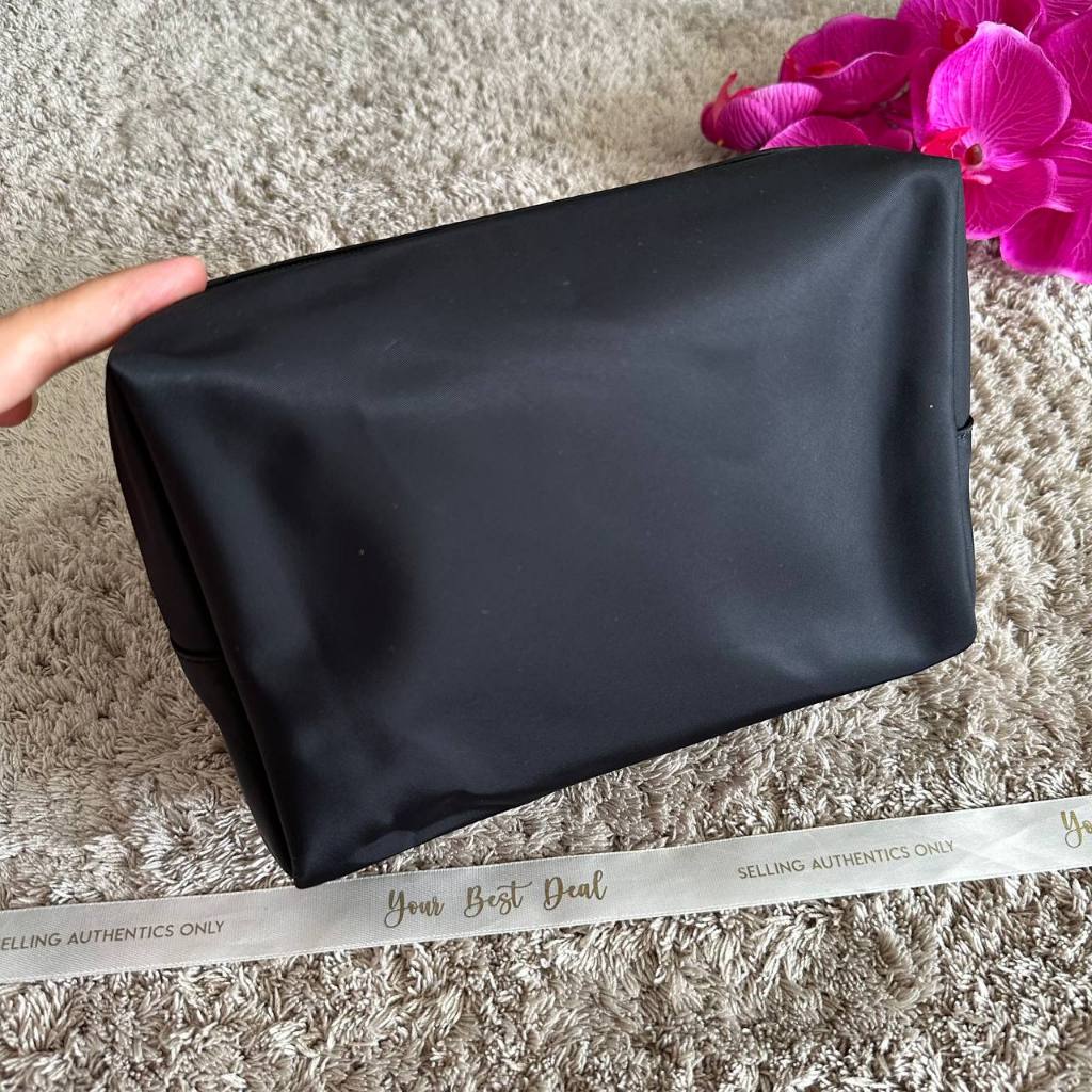 Tory Burch Medium Nylon Cosmetic Case Black