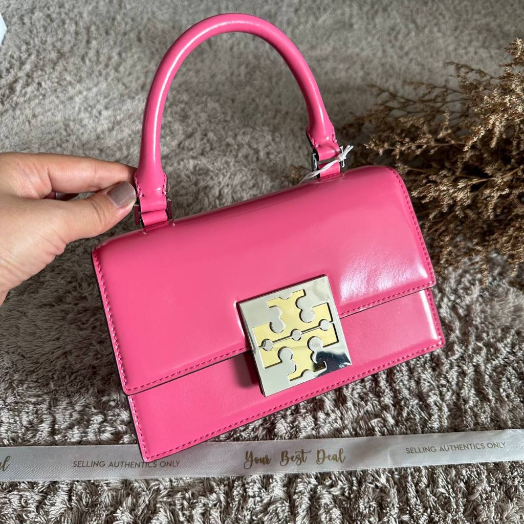 Tory Burch Bon Bon Mini Top Handle Watermelon Pink