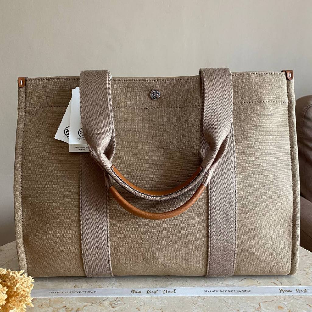 Tory Burch Tote Dark Khaki